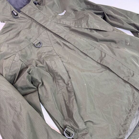 Frabil Jacket Men Medium Surge Rain Green Fishing Rain Waterproof Ful Zip Hooded - Picture 2 of 12